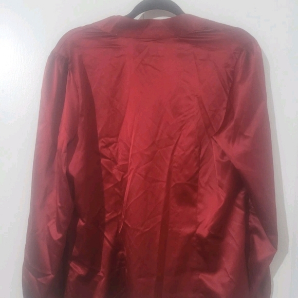 Elegant Red Women's Top - Picture 2 of 5